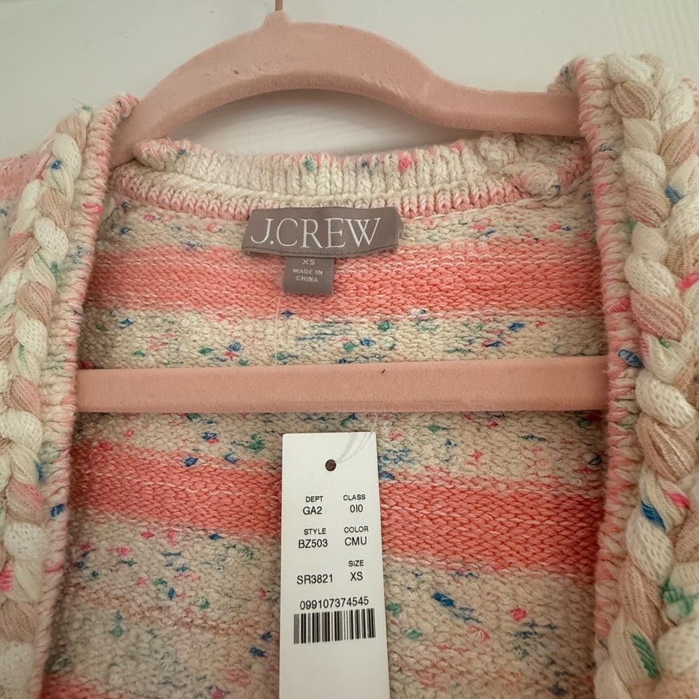 NWT J Crew Space-dyed sweater lady jacket. - Picture 3 of 3